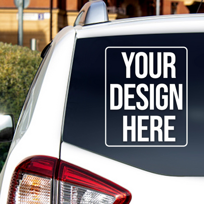 Personalized Car Decal: Custom Auto Window Lettering Sticker