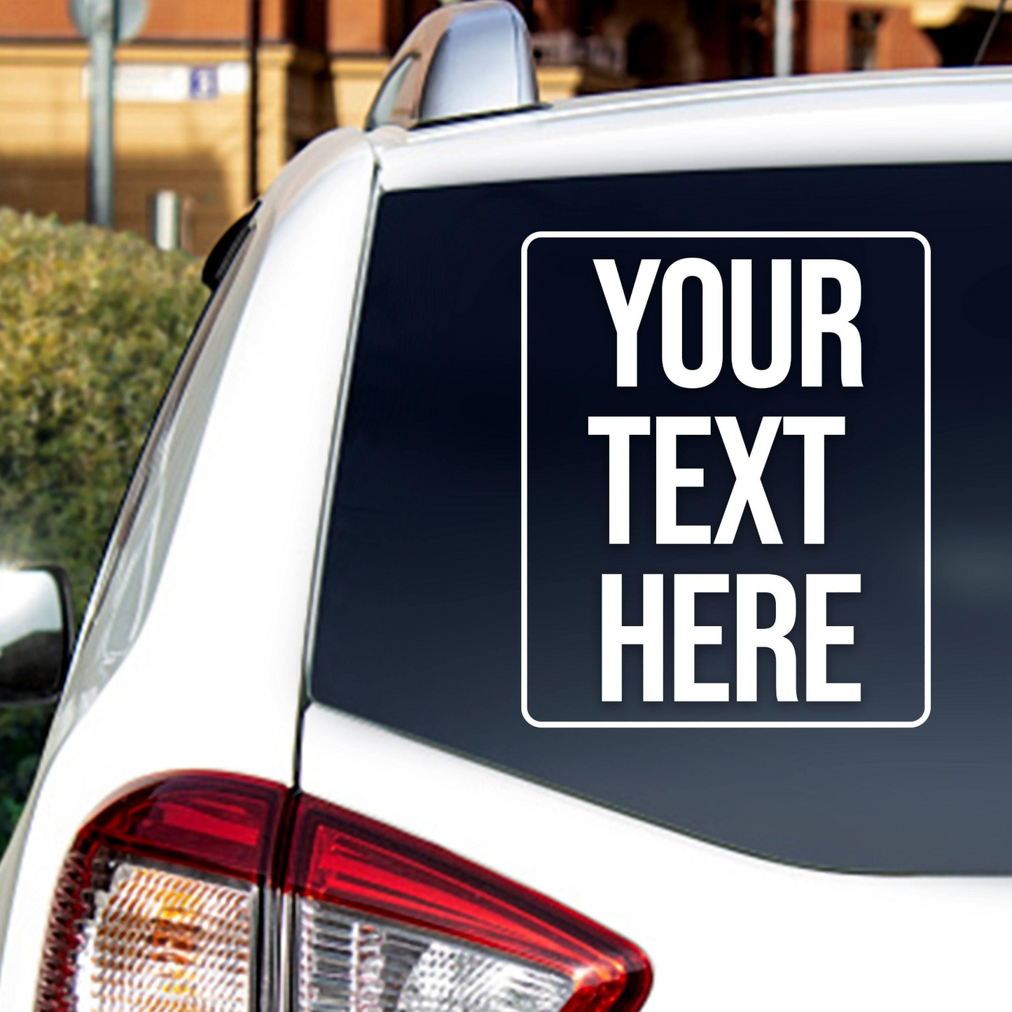Personalized Car Decal: Custom Auto Window Lettering Sticker