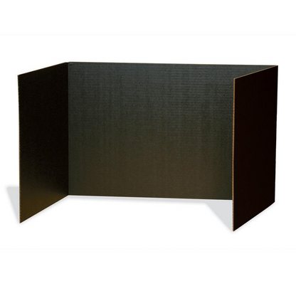 Pacon Privacy Boards - 48"W x 16"H - 4 Boards/Pack - Black