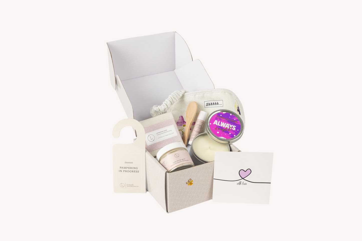 Natural bath and body gift set, Thank you gift box