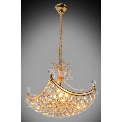 Crystal Orb Basket Chandelier