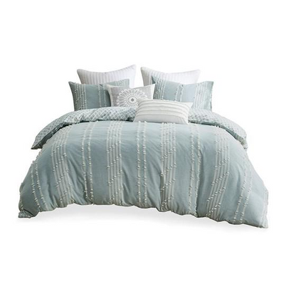 Cotton Jacquard Comforter Mini Set Aqua 519