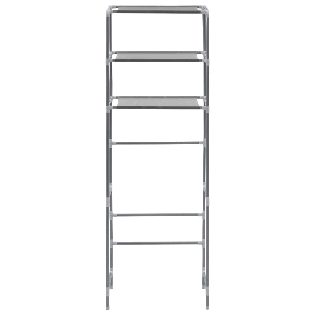 vidaXL 3-Tier Storage Rack over Toilet Silver 20.9"x11"x66.5"