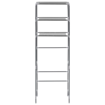vidaXL 3-Tier Storage Rack over Toilet Silver 20.9"x11"x66.5"