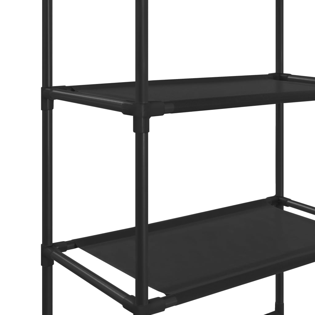 vidaXL 3-Tier Storage Rack over Toilet Black 20.9"x11"x66.5"
