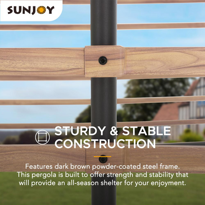 Sunjoy Racewood 14 x 12 ft Pergola