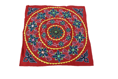 OMSutra Mandala Applique Boho Tapestry for Wall Decor
