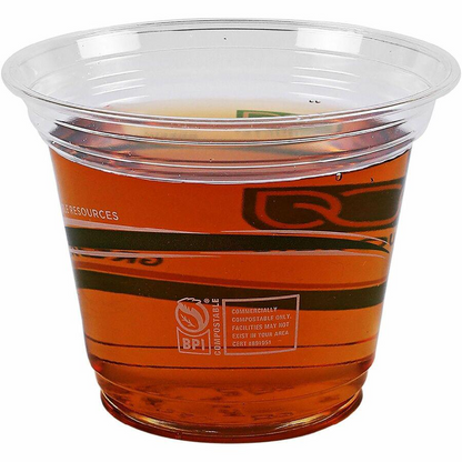 Eco-Products GreenStripe Cold Cups - 9 fl oz - 20 / Carton - Clear - Polylactic Acid (PLA) - Cold Drink