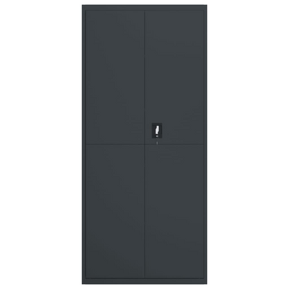 vidaXL File Cabinet Anthracite 35.4"x15.7"x78.7" Steel