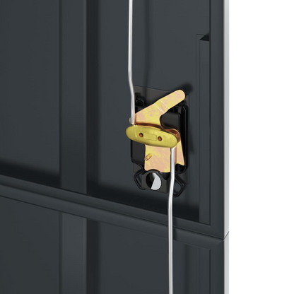 vidaXL File Cabinet Anthracite 35.4"x15.7"x78.7" Steel