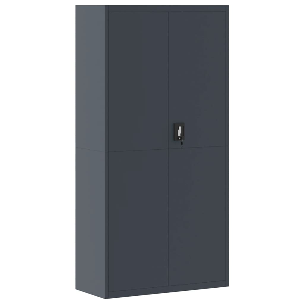 vidaXL File Cabinet Anthracite 35.4"x15.7"x70.9" Steel