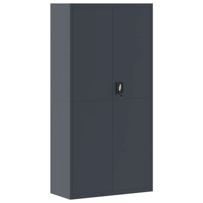 vidaXL File Cabinet Anthracite 35.4"x15.7"x70.9" Steel