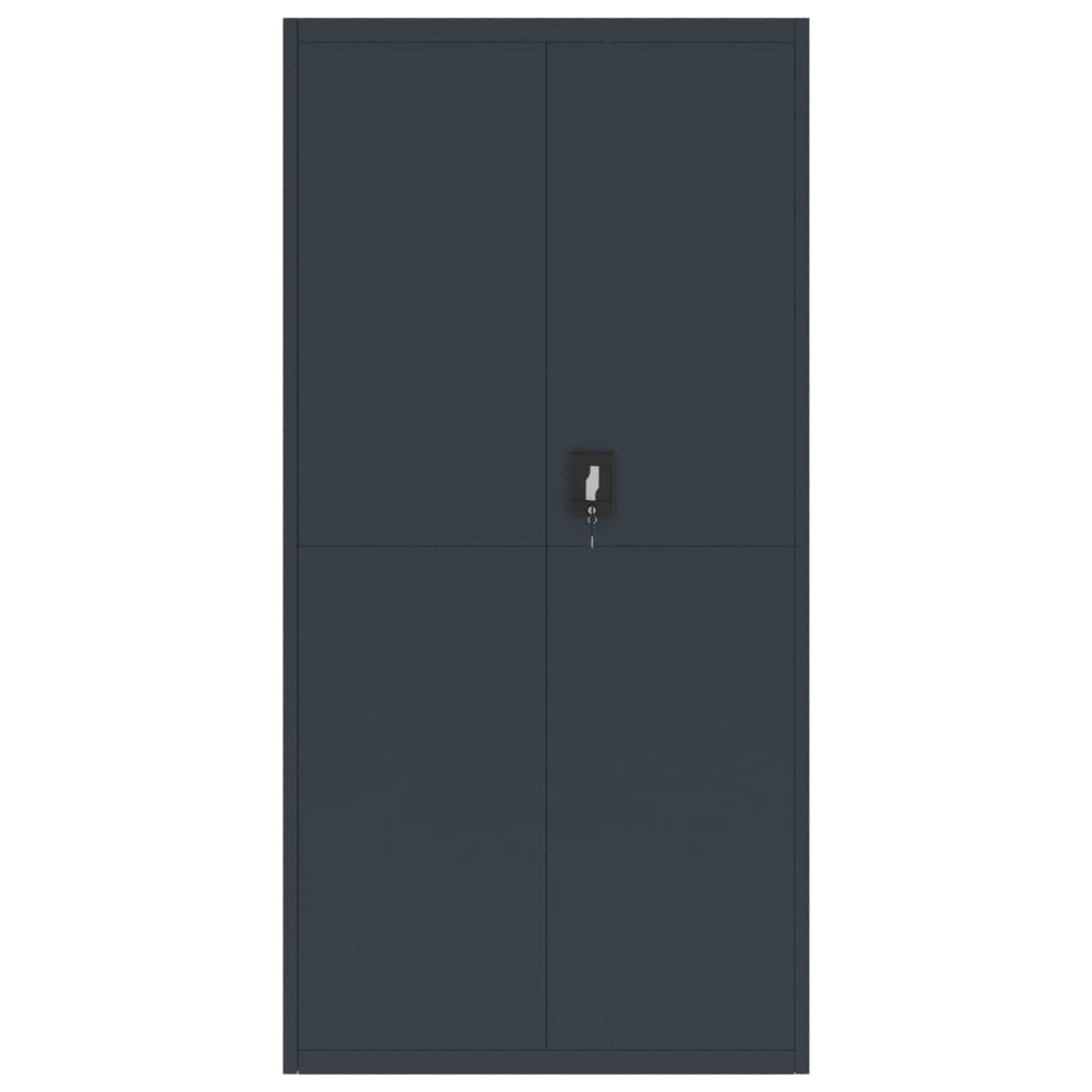 vidaXL File Cabinet Anthracite 35.4"x15.7"x70.9" Steel