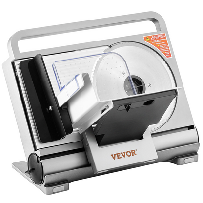 VEVOR 7.5" Commercial Meat Slicer 45W Electric Deli Slicer for Meat Cheese Bread