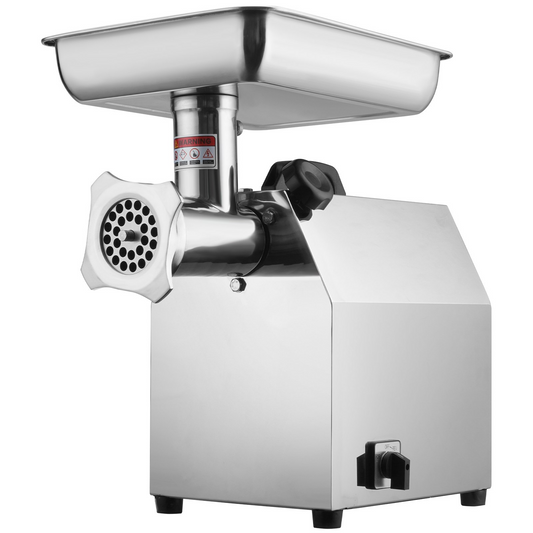 VEVOR Electric Meat Grinder, 794 Lb/H Capacity, 1100W (4600W MAX) Industrial Meat Mincer with 2 Blade, 3 Grinding Plates, Sausage Tubes 304 Stainless Steel Commercial Meat Grinder, ETL Listed