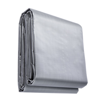 VEVOR Tarp Heavy Duty Waterproof 20x30 ft, Plastic Poly Tarp Cover 10 Mil, Multi Purpose Tear UV and Temperature Resistant Outdoor Tarpaulin with High Durability Reinforced Grommets (Silver/Brown)