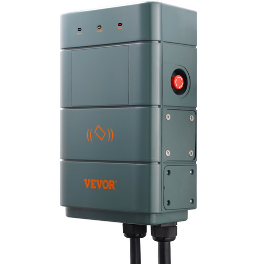 VEVOR Level 2 Electric Vehicle Charging Station, 0-40A Adjustable, 9.6 kW 240V NEMA 14-50 Plug Smart EV Charger with WiFi, 22-Foot TPE Charging Cable for Indoor/Outdoor Use, ETL&Energy Star Certified