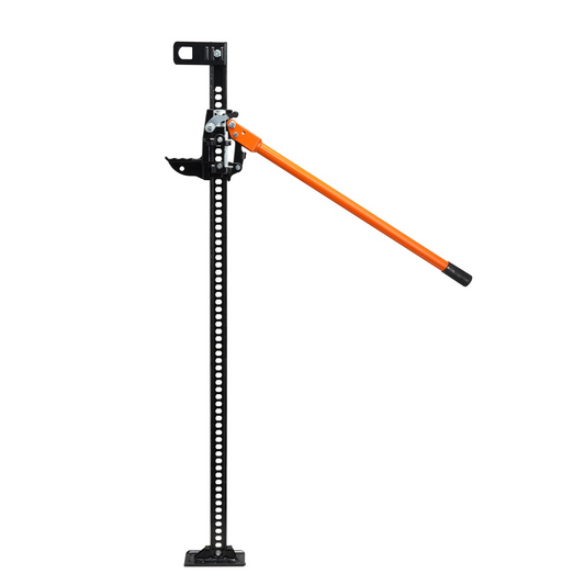VEVOR High Lift Farm Jack, 60" Utility Farm Jack, 7000 lbs Capacity Ratcheting Off Road Utility Jack, Heavy-Duty Farm Jack for Tractor, Truck, SUV, Bumper Lift, Orange