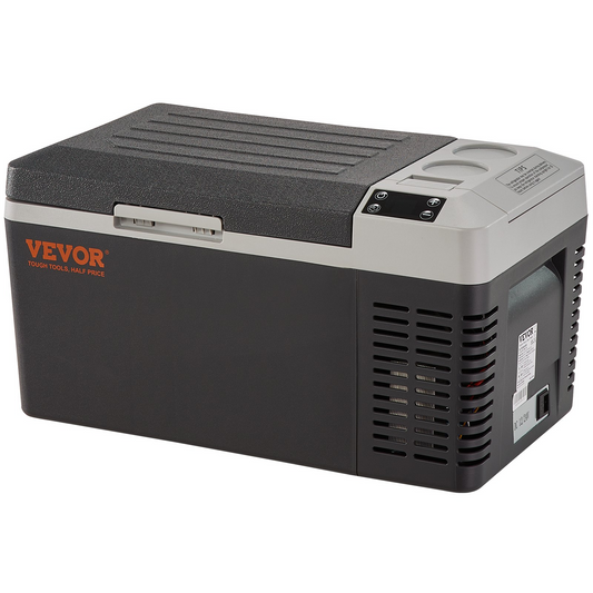 VEVOR Car Refrigerator, 12 Volt Car Refrigerator Fridge, 21 QT/20 L Single Zone Portable Freezer, -4℉-50℉ Adjustable Range, 12/24V DC and 100-240V AC Compressor Cooler for Outdoor, Camping, Travel, RV