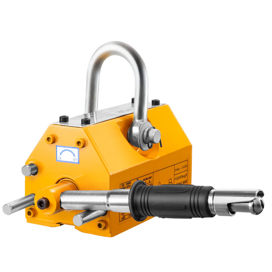 VEVOR Magnetic Lifter, 2200lbs/1000kg Pulling Capacity, 2.5 Safety Factor, Neodymium & Steel, Lifting Magnet with Release, Permanent Lift Magnets, Heavy Duty Magnet for Hoist, Shop Crane, Block, Board