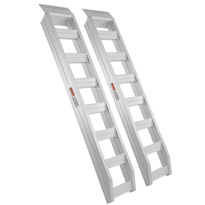 VEVOR Aluminum Ramps, 8810 lbs, Heavy-duty Ramps with Top Hook Attaching End, Universal Loading Ramp for Motorcycle, Tractor, ATV/UTV, Trucks, Lawn Mower, 72"L x 15"W, 2Pcs