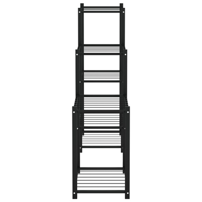 vidaXL Flower Stand 32.7"x9.8"x31.5" Black Iron