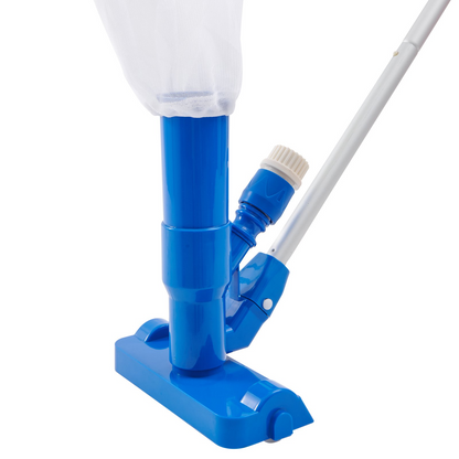 VEVOR Portable Pool Vacuum, Handheld Pool Vacuum Cleaner with 3 Scrub Brushes & 56" 6 Sections Pole, Swimming Pool Jet Cleaner for Above Ground Pool, Inflatable Pool, Spas, Ponds & Fountains