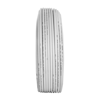 VEVOR 656Ft Roll of 1/2" PEX-AL-PEX Tubing Oxygen Barrier Radiant Floor PEX Pipe Radiant Heat Floor Heating Plumbing 200M Inner Aluminum Layer PEX Tubing Pipe (1/2" O2-Barrier, 656Ft/White)