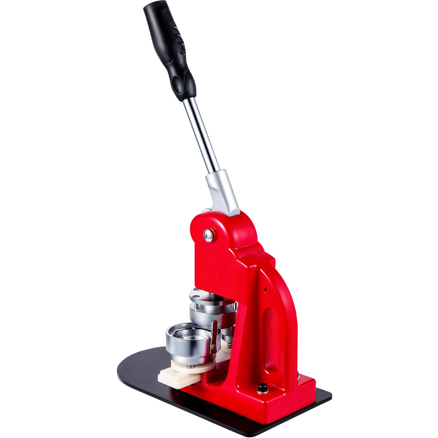 VEVOR Button Maker 58mm Badge Maker Machine 2.28 inch Badge Punch Press Pin Button Maker with Free 500 Pcs Button Parts and Circle Cutter (500pcs,58mm 2-1/4")