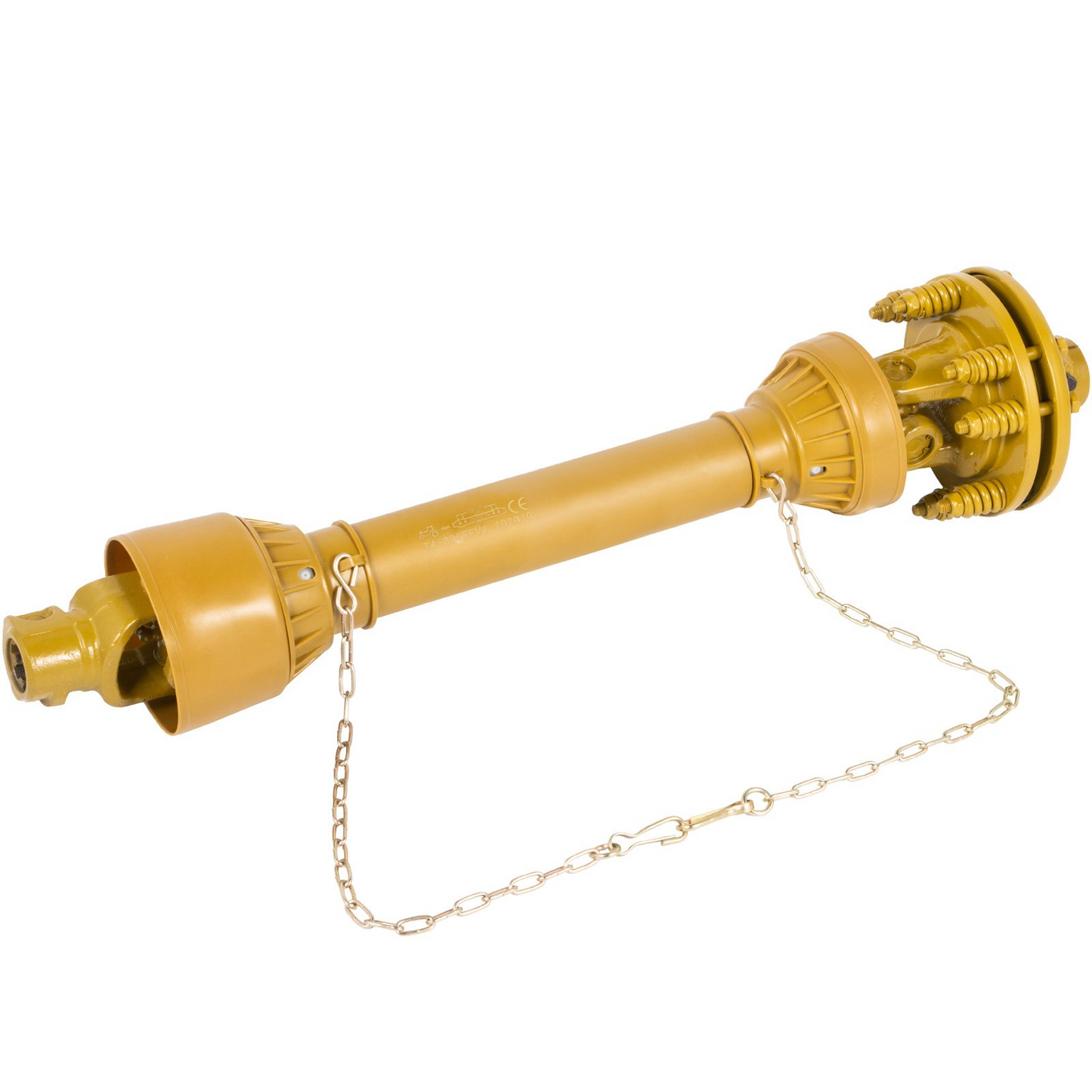 VEVOR PTO Shaft, 1-3/8" PTO Drive Shaft, 6 Spline Both Ends PTO Driveline Shaft, Series 4 Tractor PTO Shaft, 31.5"-41" Brush Hog PTO Shaft, Yellow PTO Shaft w/Slip Clutch for Bush Hog/Finish Mower