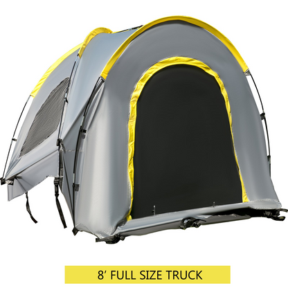 VEVOR Truck Tent 8.5 ft,Pickup Tent for Full Size Truck, Waterproof Truck Camper, 2-Person Sleeping Capacity, 2 Mesh Windows, Easy to Setup Truck Tents for Camping, Hiking, Fishing