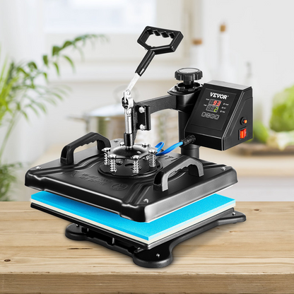 8 in 1 Heat Press Machine 12"x15" Digital Transfer T-shirts Mug Hat Plate Cap