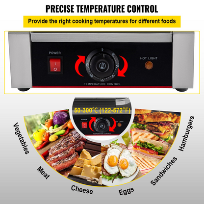 Sandwich Bread Toaster Press Maker Electric Bread Grill 1800W