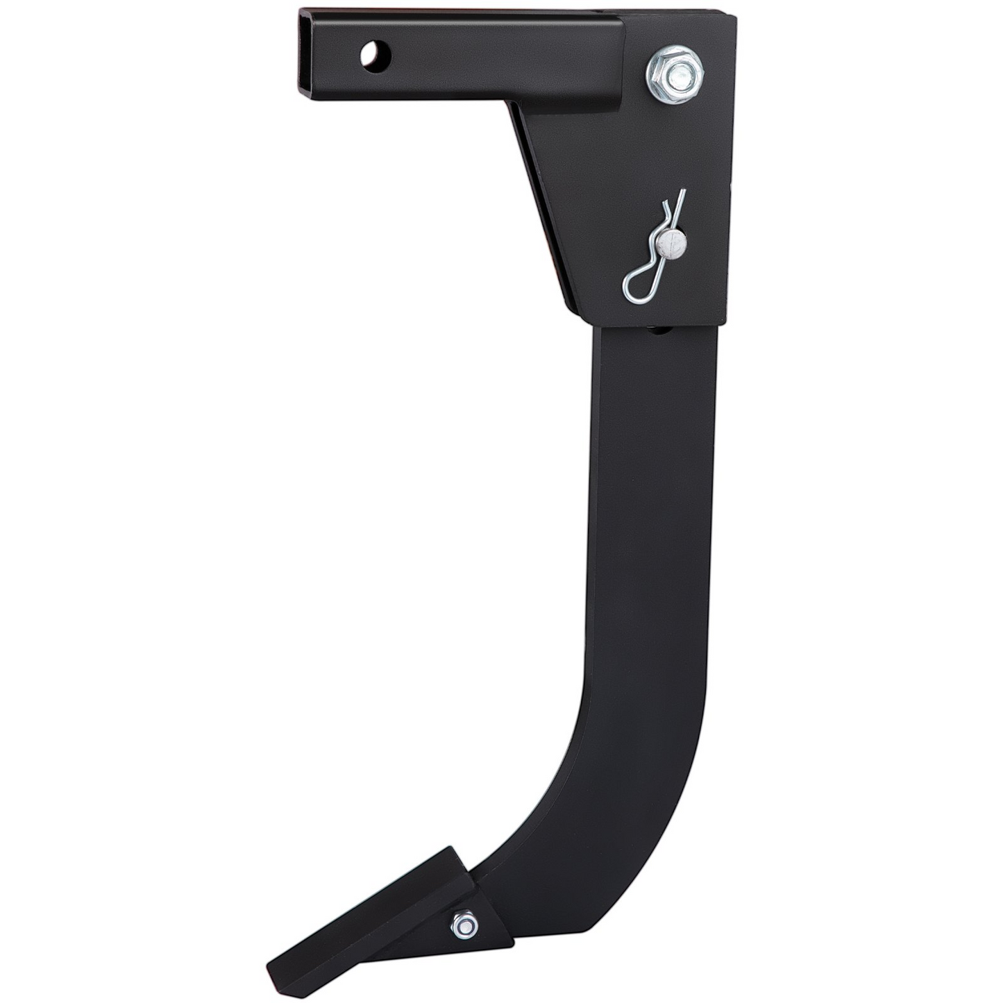 VEVOR Hitch Mounted Ripper, 18" Shank Length Box Scraper Shank, 4 Hole Site Box Blade for Tractor, 2 Locating Pins Ripper Shank, 2 Plough Tips Box Blade Shank Teeth