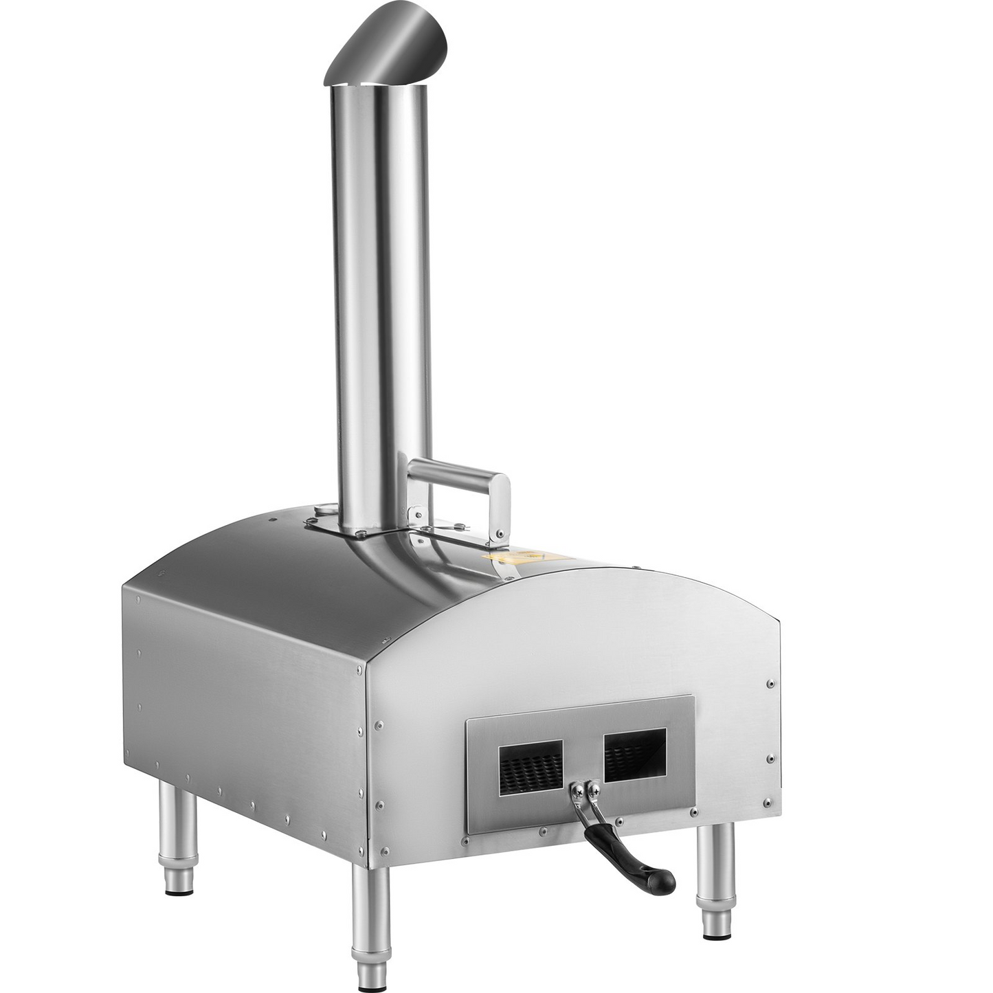 VEVOR Wood Fired Oven 12",Outdoor Pizza Oven with Foldable Legs,Stainless Steel Pizza Maker 932℉ Max Temperature,Wood Pellets Burning Pizza Oven with Accessories for Outside,Garden,Courtyard Cooking.