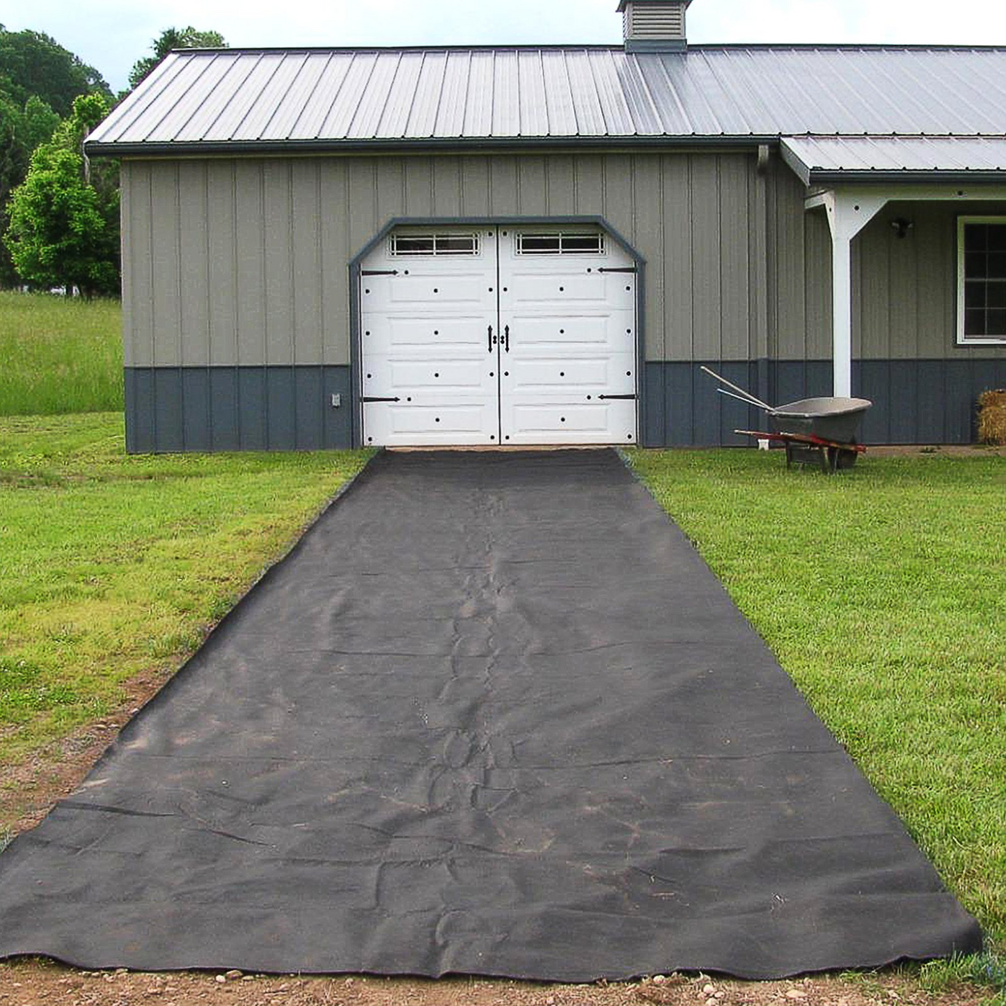 VEVOR Garden Weed Barrier Fabric, 4OZ Heavy Duty Geotextile Landscape Fabric, 15ft x 20ft Non-Woven Weed Block Gardening Mat for Ground Cover, Weed Control Cloth, Landscaping, Underlayment, Black