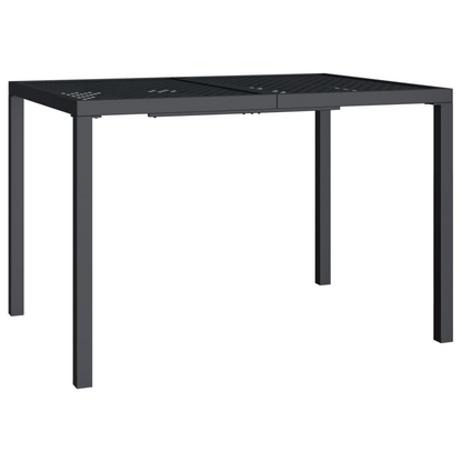 vidaXL 3 Piece Patio Dining Set Anthracite Steel