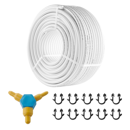 VEVOR PEX-AL-PEX Tube, 328ft, 5/8'' Diameter Aluminum-Plastic Composite Pipe Oxygen Barrier Radiant Floor PEX Pipe, 0.08'' Thickness Radiant Heat Floor Plumbing Inner Aluminum Layer PEX Tubing Pipe