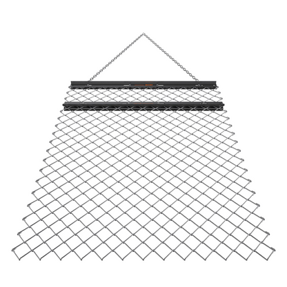 VEVOR Drag Harrow, 4' x 5' ATV Chain Harrow, Q235 Steel UTV Tractor Attachments Field Drag Mat for Landscape Leveling or Sod Prepping, Towable Harrow Rake Grader for Gravel Driveway, Farm, Field