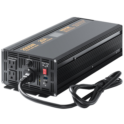VEVOR 2000W Sump Pump Battery Backup System, LCD Display, Auto Switches to Battery Inverter Power for Continuous Sump Pump Operation, Sump Pump Battery Backup Inverter for Emergency and Power Outage