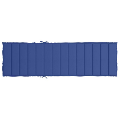 Sun Lounger Cushion Royal Blue 78.7"x19.7"x1.2" Fabric
