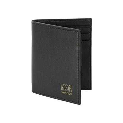 Cactus Leather BiFold Card Wallet - Black