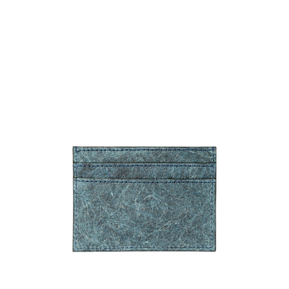 Coconut Leather Card Holder - Dark Indigo