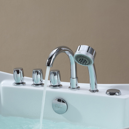 Empava-59AIS11 59 in. Whirlpool Freestanding Acrylic Bathtub