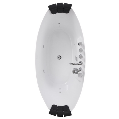 Empava-59AIS11 59 in. Whirlpool Freestanding Acrylic Bathtub