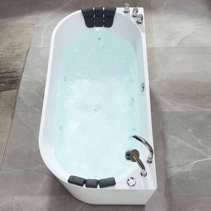 Empava-71AIS08 71 in. Luxurious Whirlpool Acrylic Alcove Bathtub