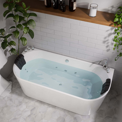 Empava-71AIS08 71 in. Luxurious Whirlpool Acrylic Alcove Bathtub