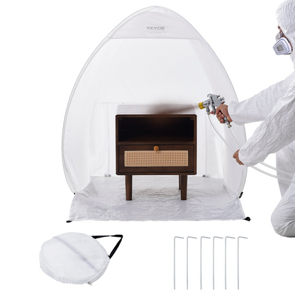 VEVOR Spray Paint Shelter Portable Spray Paint Tent Booth 40x35x40 in Pop Up