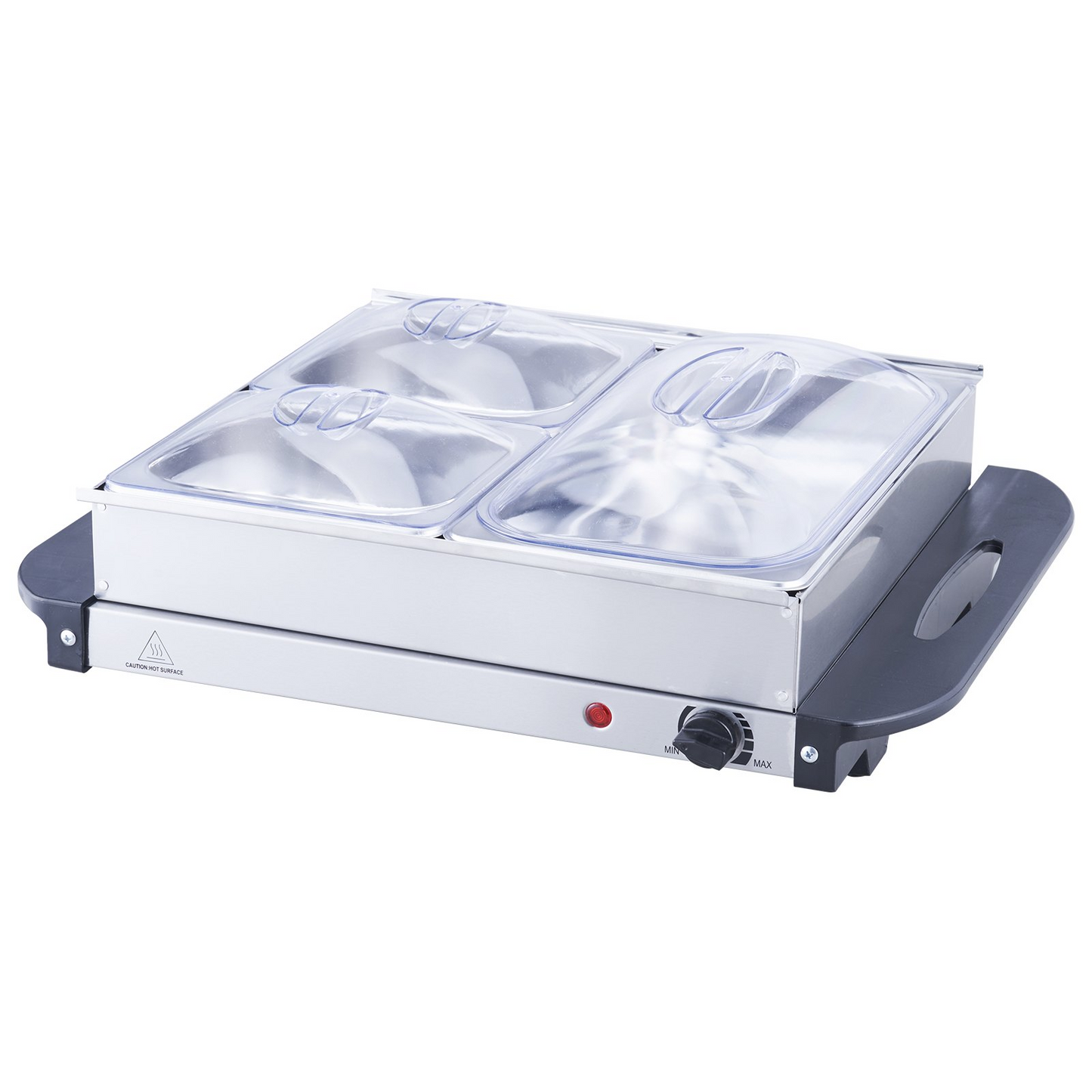 VEVOR Electric Buffet Server & Food Warmer, 14" x 14" Portable Stainless Steel Chafing Dish Set with Temp Control & Oven-Safe Pan, Perfect for Catering, Parties, Events, Entertaining, Silver, ETL
