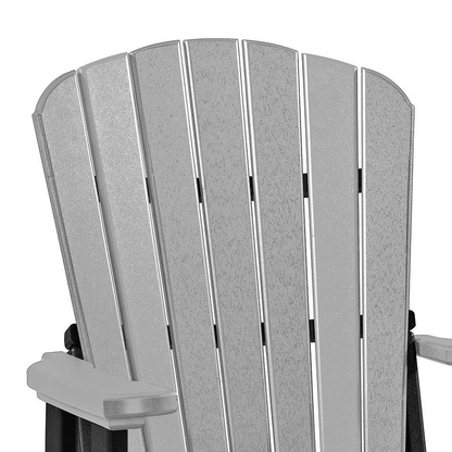 Double Glider with Center Table in Light Gray and Black